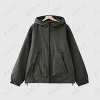 【素颜】2025冬季新款百搭宽松加厚可调节连帽外套