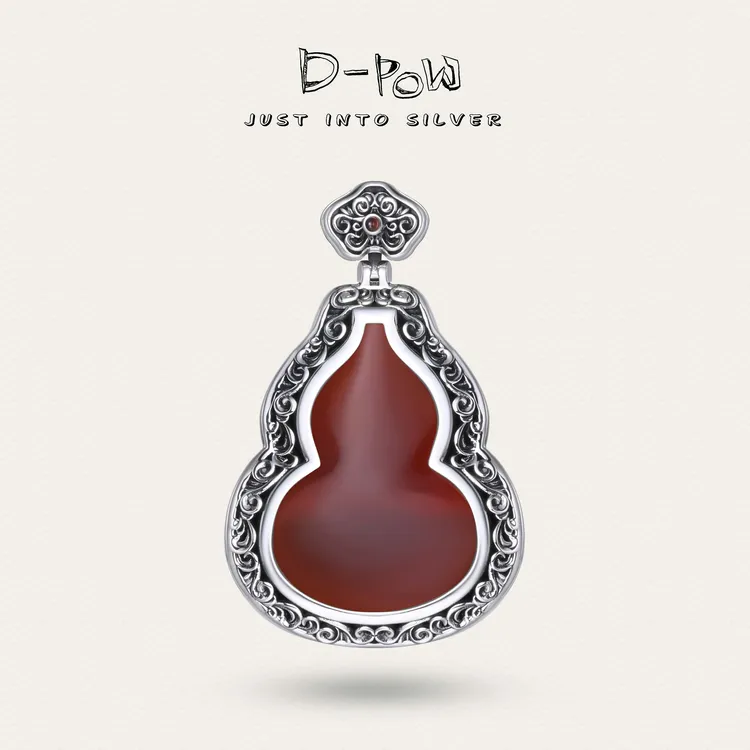 灯小炮 吊坠925银 【糖葫芦】东方美学葫芦吊坠（8342）商品图