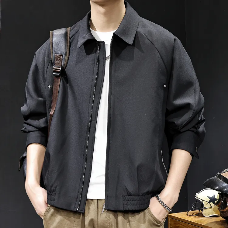 MR.MUDI/穆迪先生2025新款男夹克春秋款宽松大码休闲百搭工装外套