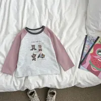 2025秋季新款圆领T恤女童装中大童儿童洋气百搭打底衫YHYQW59938