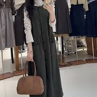 【鞠子Juzi】6277#复古森系灯芯绒背心连衣裙（不含内搭长约118）