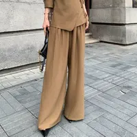 【ZACOCO】夏天薄款女士通勤慵懒休闲直筒裤子3276