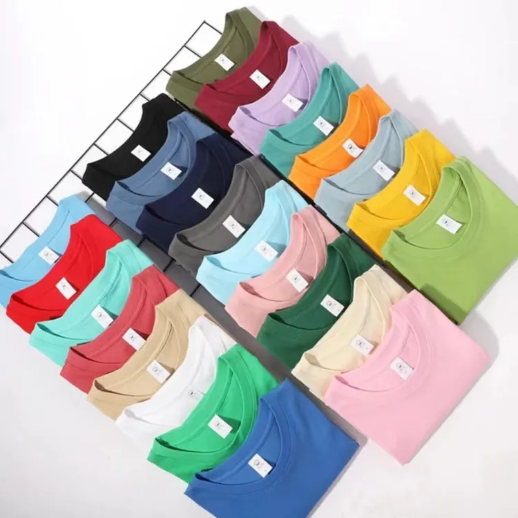 【29色净版棉标】男女同款29纯色净版夏季爆款春夏短袖T恤圆领休闲1