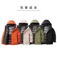 【莎姐专属】工装羽绒服男冬季新款情侣款90绒加厚连帽冲锋衣外套