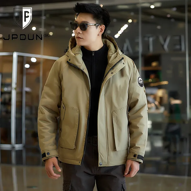 吉普盾石墨烯保暖加绒加棉棉衣男2025新款冬装加厚摇粒绒棉衣袄子