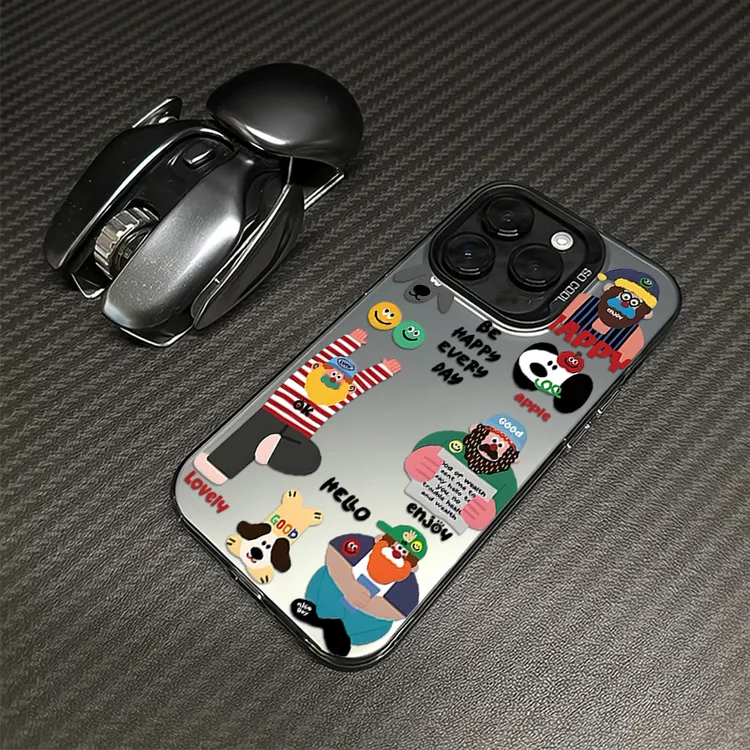 欧美涂鸦适用苹果17手机壳iphone16套15promax卡通14/13/12创意11