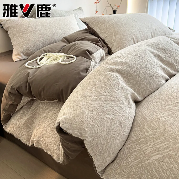 磨毛被套单件纯棉100%全棉可裸睡2025新款加厚单人床单被套三件套