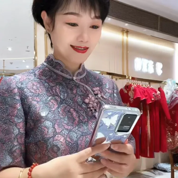 170556朱紫褕喜婆婆喜妈妈婚宴旗袍礼服敬酒服日常旗袍