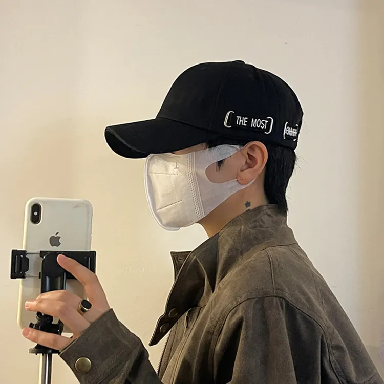 黑色男士棒球帽宽檐鸭舌帽春夏季潮牌遮阳帽子显脸小