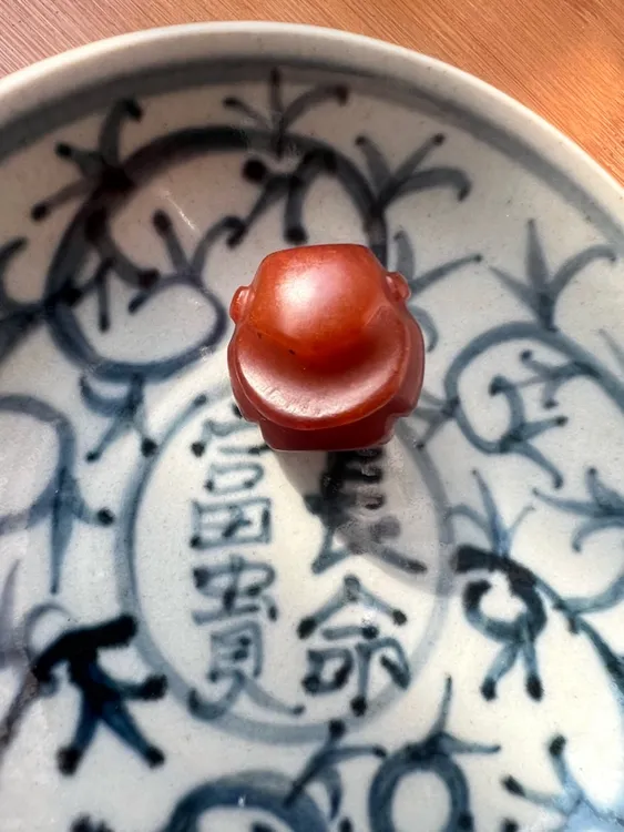 瓷盘子纯手工制作，良家满红沁