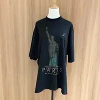 99新 Balenciaga/巴黎世家 壹臻湘/黑色做旧短袖 m码 31216075