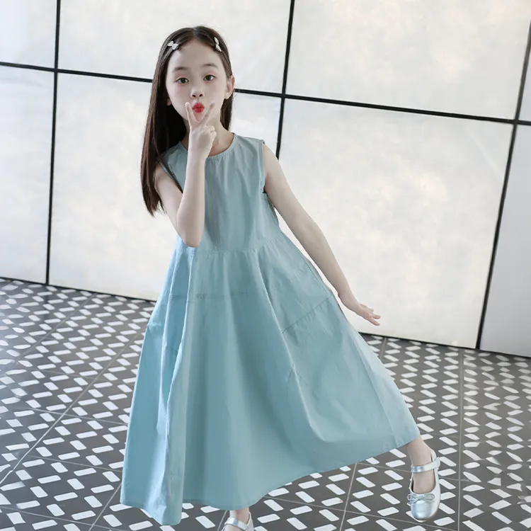 （啵罗盟妞妞）女女童休闲风夏季学院风连衣裙洋气童装公主风