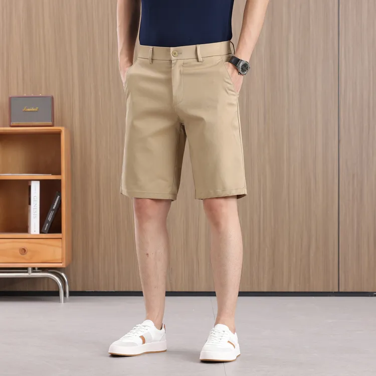 【总裁短裤】弹力松紧腰夏季薄款莱赛尔抗皱透气男士休闲五分裤