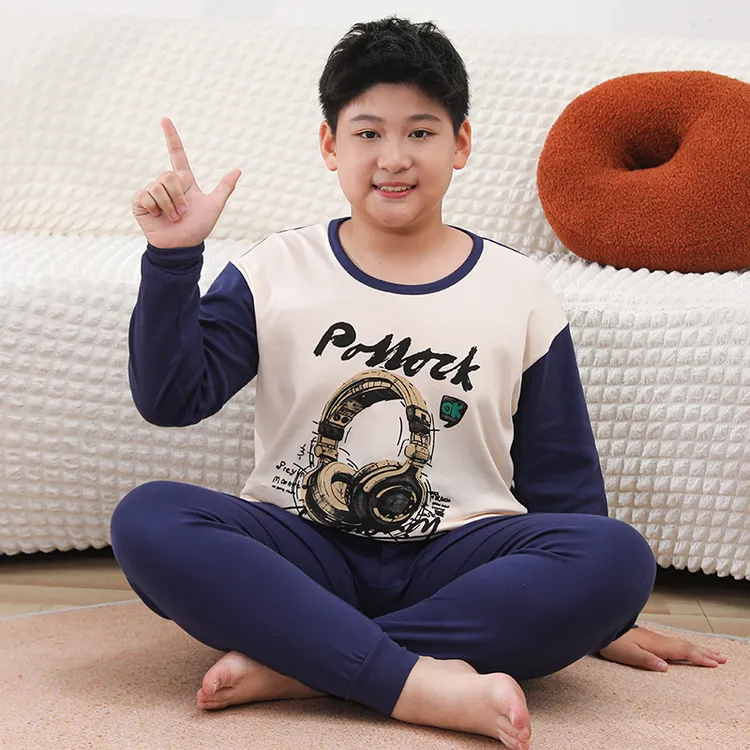 胖童秋衣秋裤套装纯棉男大童大码加宽加大打底保暖春秋冬初中内衣