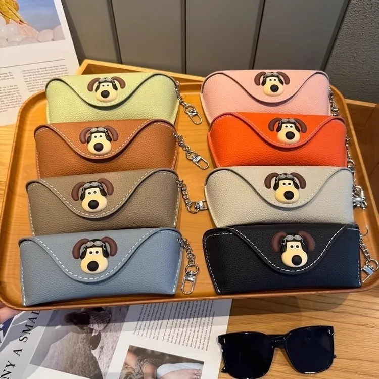 飞行狗近视眼镜盒女通用大空间便携挂包太阳镜墨镜抗压收纳包防压