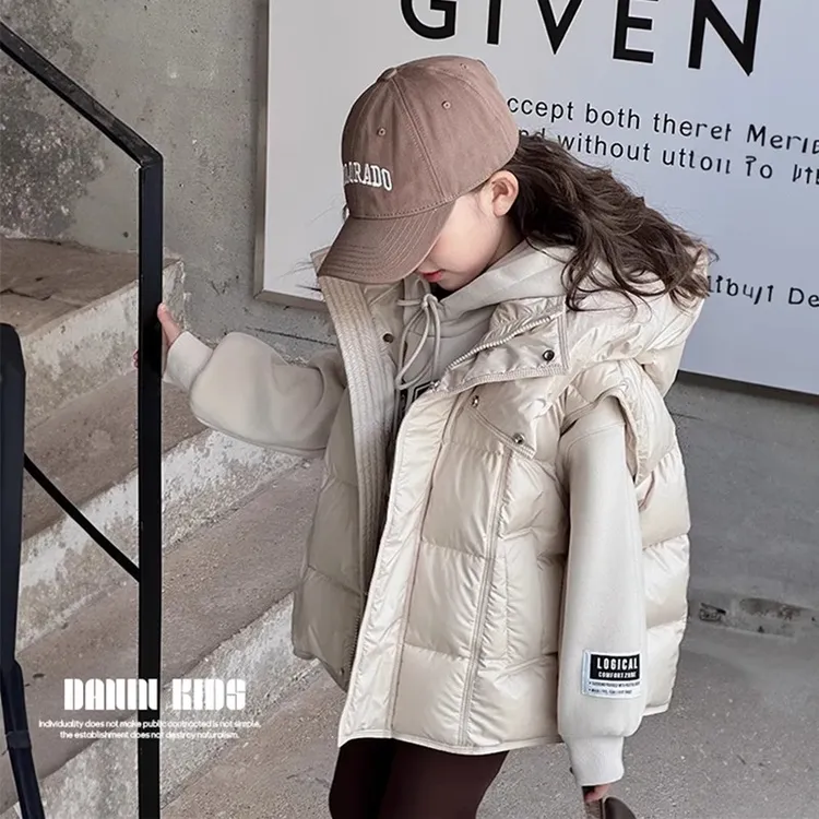 女童马甲秋冬2025新款儿童冬季女孩洋气外穿加厚棉马甲大童棉背心