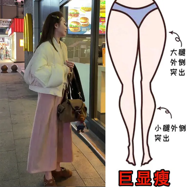 韩系粉色温柔风休闲裤冬季新款高腰宽松显瘦百搭八分加绒灯笼裤