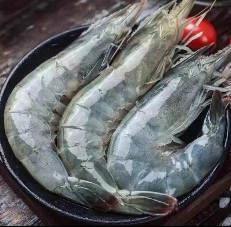 连云港发 新鲜速冻盐冻对虾 30-40大虾1盒净重3.3斤左右