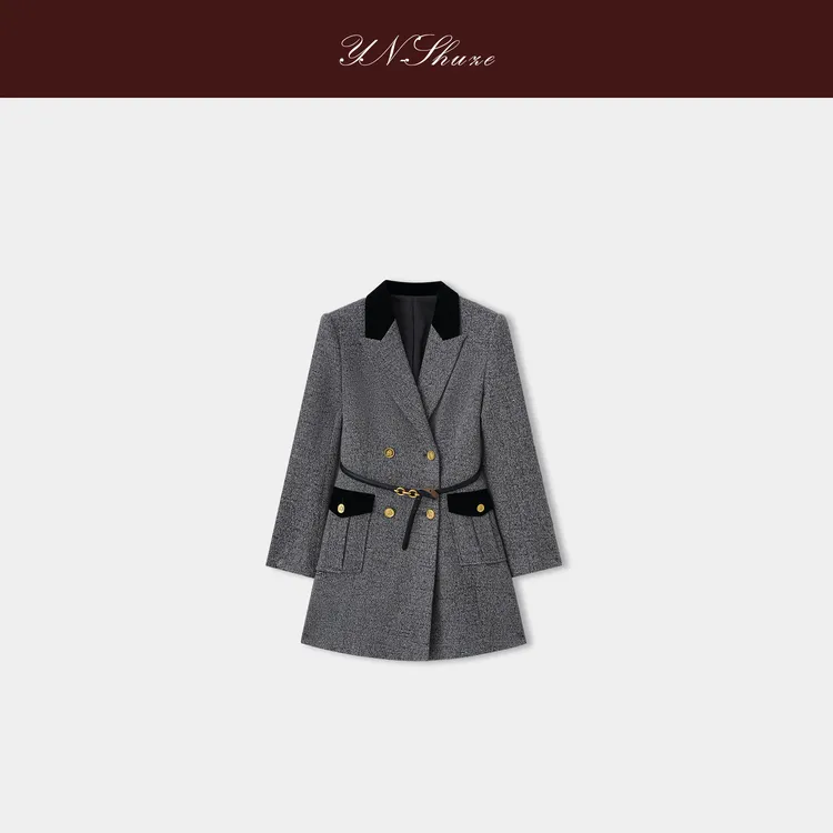 YN-SHUZE【雅奢】秋冬气质收腰显瘦外套SZ-YNB-1881