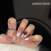 草莓奶贝-三月兔【设计师高定款】东洲水晶 轻奢气质可拆卸穿戴甲