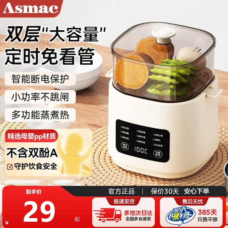  德国蒸蛋器自动断电煮蛋器家用学生宿舍蒸玉米红薯多功能早餐机商品图