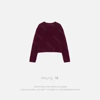 Meiying-“波托菲诺”慵懒感圆领山羊绒桑蚕丝混纺针织衫YA5QZ038