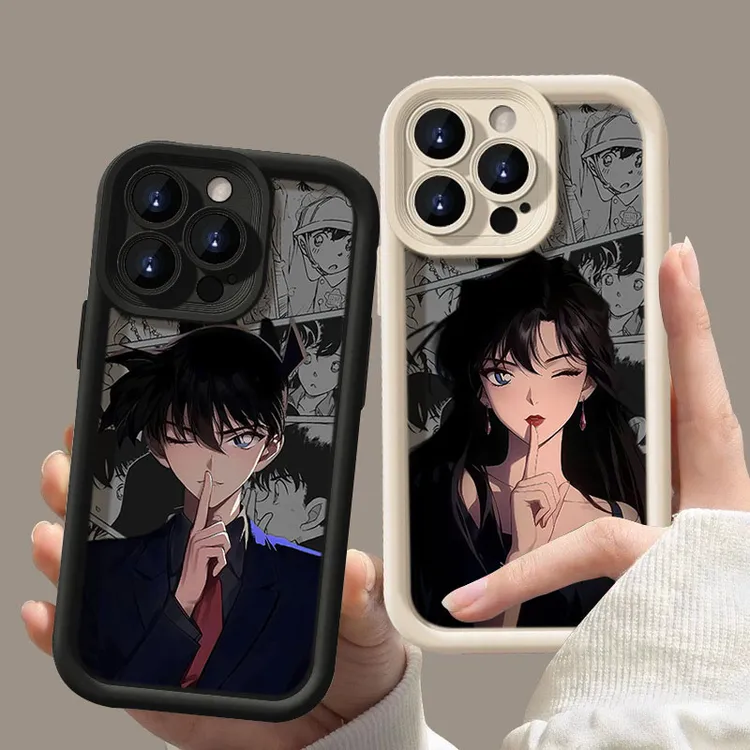 媚眼柯南小兰适用iphone16苹果手机壳15promax硅胶14131211情侣