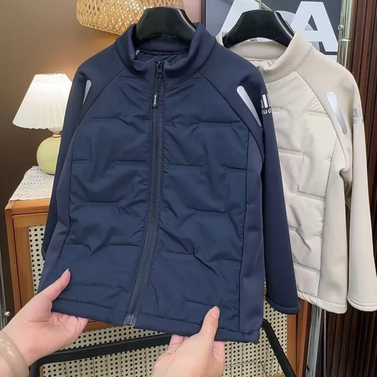 男童秋冬外套2025洋气韩版棉服薄棉袄中大童外套