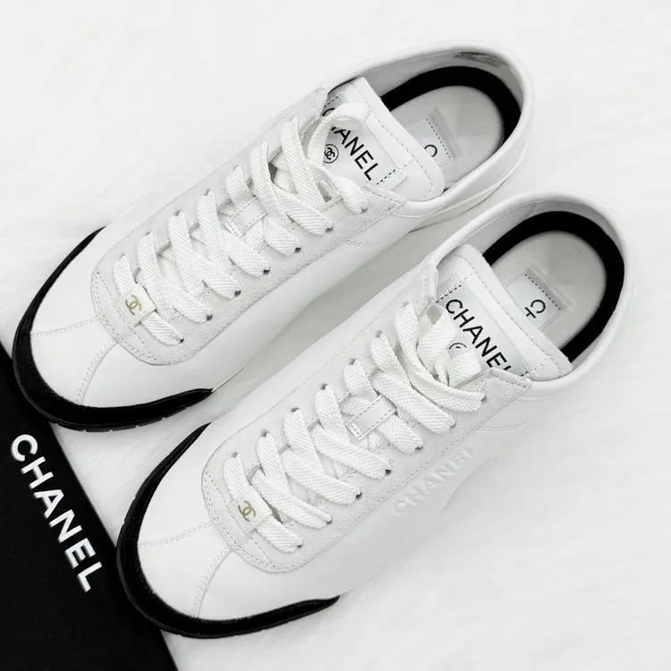 未使用 Chanel/香奈儿 24s·经典双c德训鞋 37码 公价9.3k p019