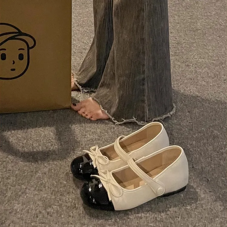 法式复古小香风平底单鞋女2025春季新款内增高晚晚配裙子玛丽珍鞋