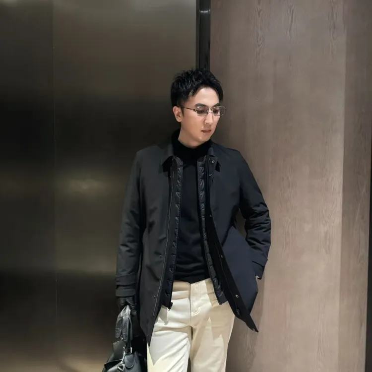 【新贵OLDMQNEY】男士冬季新款一衣三穿可拆卸鹅绒高级感风衣羽绒服