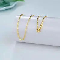 玉匠世家足金999 5G精工亮片嘴唇项链