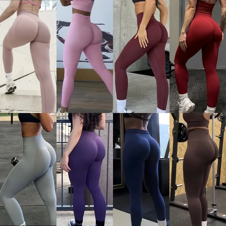 臀王】无缝蜜桃提臀瑜伽长裤女高腰健身训练运动跑步欧美性感