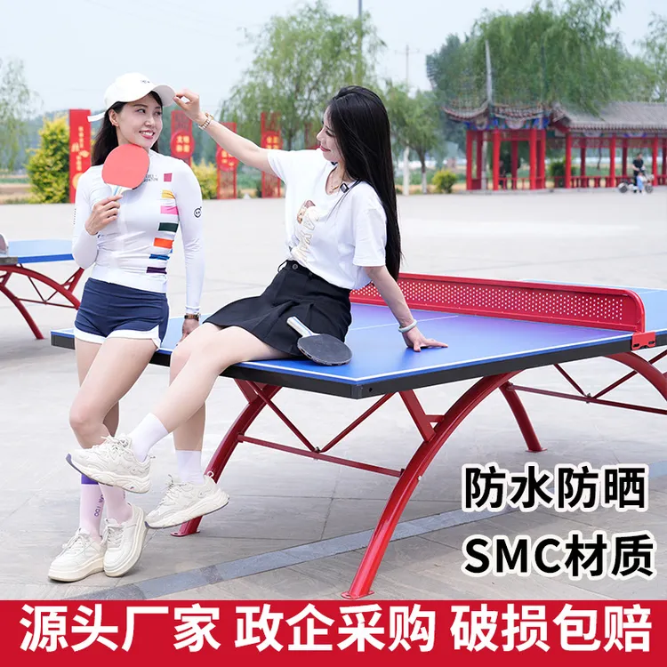 室外乒乓球桌防晒防雨学校运动专用乒乓球台户外标准乒乓球桌