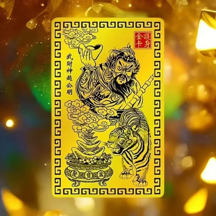 【师傅推荐】丙午马年赵公明金卡赵公明随身随金卡驾车个人用品