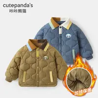儿童宝宝夹棉绗线棉服外套衣服男童女童休闲冬装冬季上衣Y10209