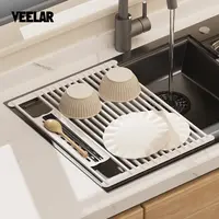 VEELAR厨房水槽架沥水碗碟收纳架台面置物沥水架碗筷收纳架
