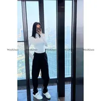 微笑家 极简系列【月牙裤】抽绳卫裤