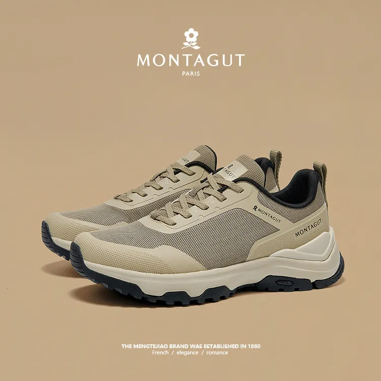 梦特娇/Montagut夏季高端商务透气男鞋时尚耐磨百搭运动休闲鞋男