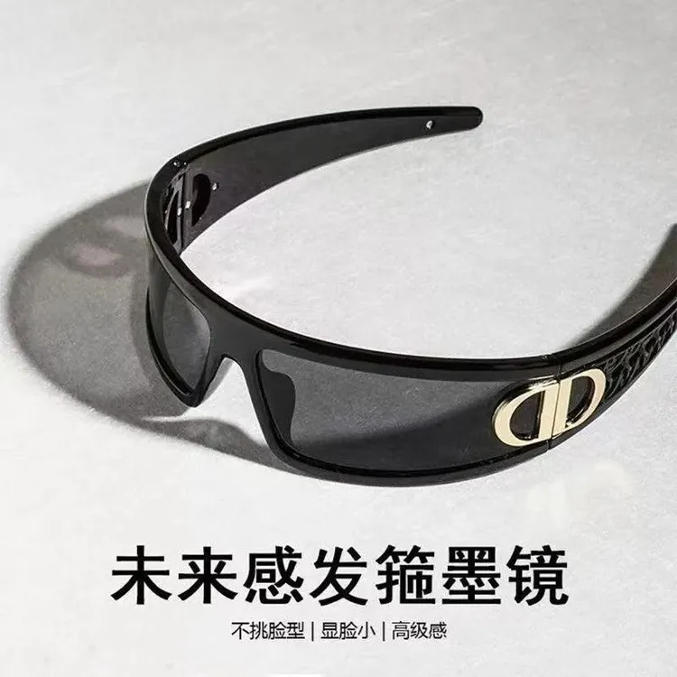 轻奢新款发箍墨镜二合一太阳镜