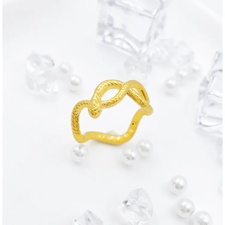 【国潮】足金999 缠绕灵蛇戒指1.29 12圈口