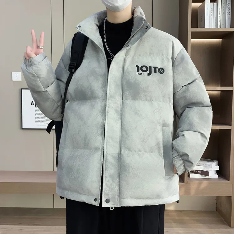 立领棉衣男生冬季新款加厚保暖青少年棉袄潮流休闲棉服学生港风男