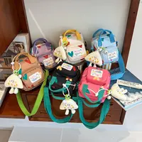 韩系INS小挎包百搭儿童爱心形少女超萌斜挎包外出小女孩卡通包