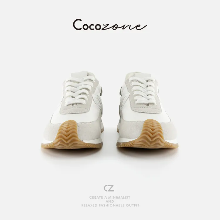 COCO ZONE刘一一 简约运动户外系带女式复古休闲鞋 CD2A2407