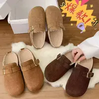 格调美美 K01厚底百搭加绒勃肯半托鞋