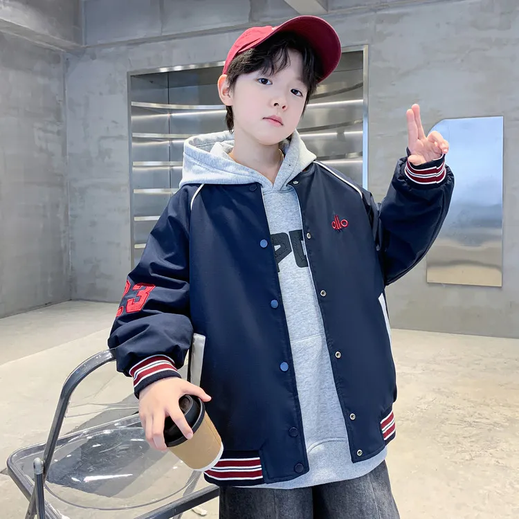 男童棒球服外套春秋款2025新款上衣冲锋衣中大儿童秋装男孩秋季潮