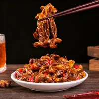 湖南香辣鹿茸菇开袋即食卤味追剧下酒脆嫩爽口办公室解馋零食小吃