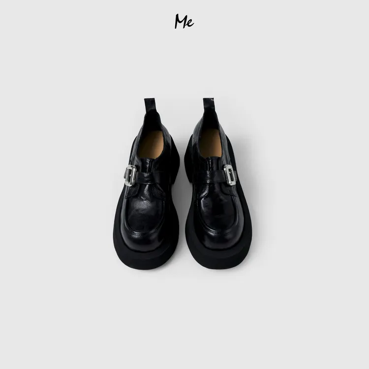 ME【伦敦真皮厚底乐福鞋】重磅小羊皮增高百搭时尚真皮鞋子MESA1239