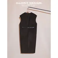 【D.L】山羊绒绵羊毛叠穿王炸V领腰带无袖毛呢马甲DLDM6058