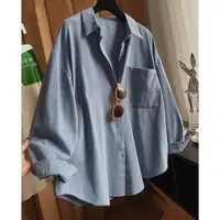 门店46&9！费尔南衬衫」高品质100%全棉叠穿内搭宽松上衣D00215
